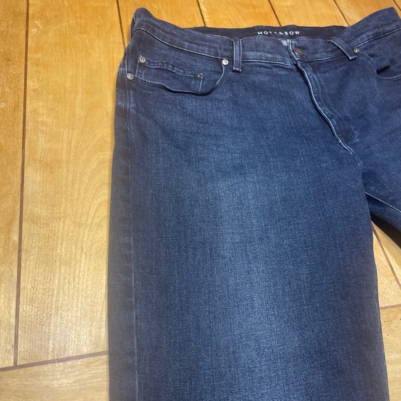 Mott and Bow Straight Staple Jeans 36x32 Dark Wash Denim - Picture 3 of 16